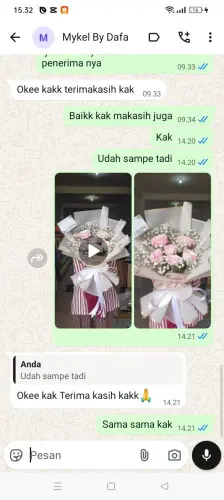 Testimonial Buket Bunga karangheuleut