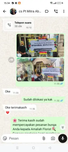 Testimonial Papan Bunga karangheuleut