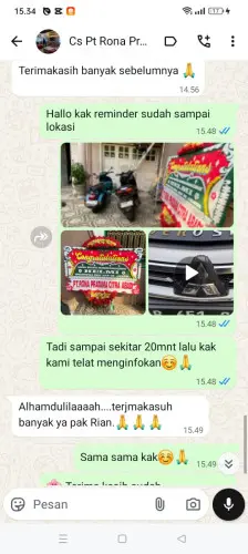 Testimonial Papan Bunga karangheuleut